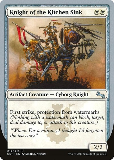 Knight of the Kitchen Sink (F) (Unstable) Near Mint Foil