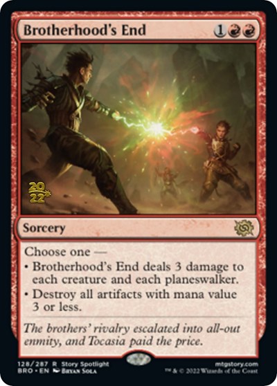 Brotherhood's End (Promos: Prerelease Cards) Medium Play Foil