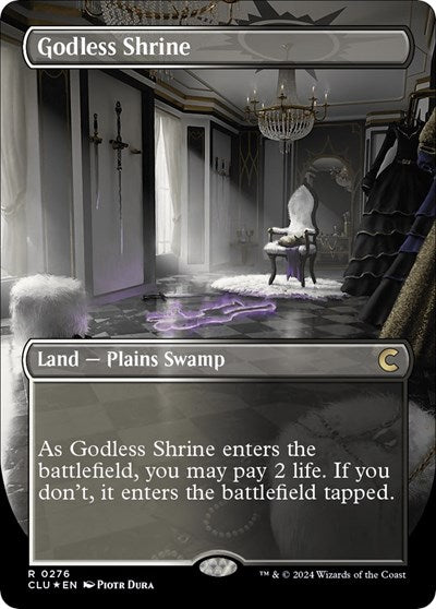 Godless Shrine (Borderless) (Ravnica: Clue Edition) Near Mint Foil