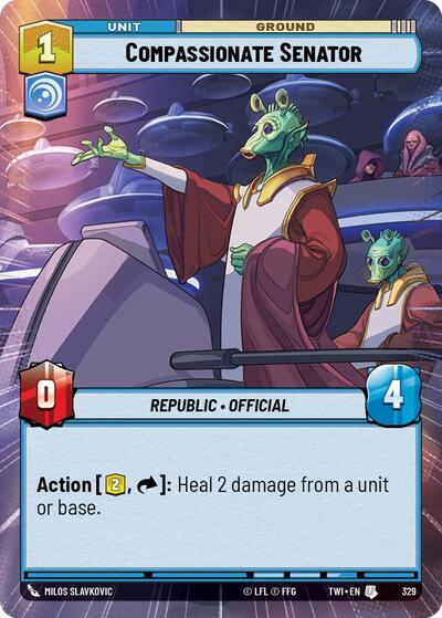 Compassionate Senator (Hyperspace) (Twilight of the Republic) Near Mint Foil