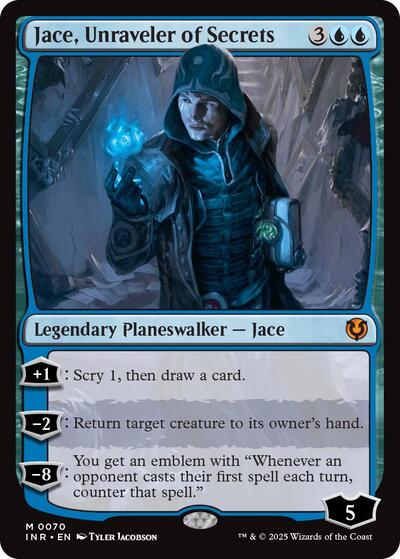 Jace, Unraveler of Secrets (Innistrad Remastered) Light Play