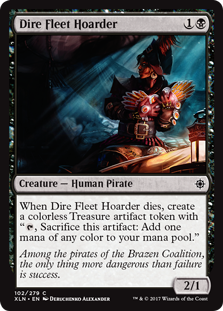 Dire Fleet Hoarder (Ixalan) Light Play Foil