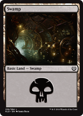 Swamp (256) (Kaladesh) Medium Play