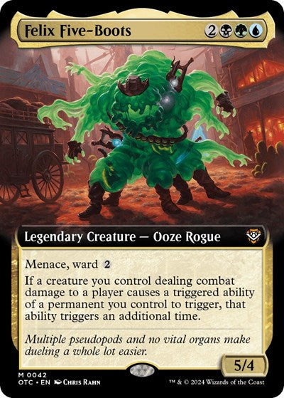 Felix Five-Boots (Extended Art) (Commander: Outlaws of Thunder Junction) Near Mint Foil