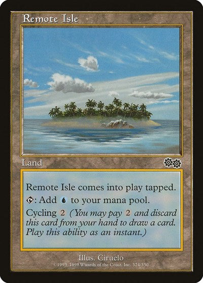 Remote Isle (Urza's Saga) Light Play