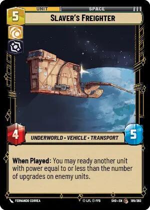 Slaver's Freighter (Shadows of the Galaxy) Near Mint Foil