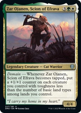 Zar Ojanen, Scion of Efrava (Dominaria United) Medium Play Foil