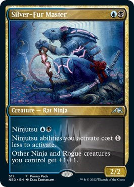 Silver-Fur Master (Promo Pack: Kamigawa: Neon Dynasty) Near Mint Foil