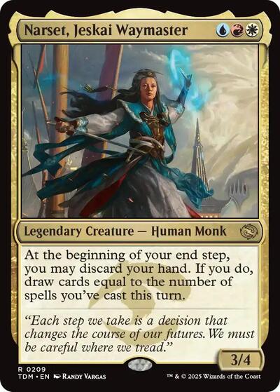 Narset, Jeskai Waymaster (Promo Pack: Tarkir: Dragonstorm) Medium Play