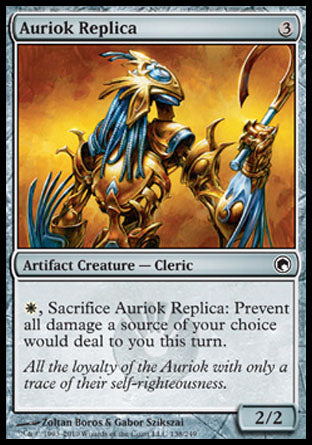 Auriok Replica (Scars of Mirrodin) Medium Play Foil