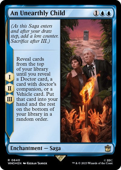 An Unearthly Child (Surge Foil) (Universes Beyond: Doctor Who) Light Play Foil