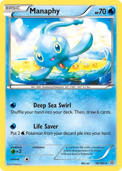 Manaphy (XY - Primal Clash) Light Play Holofoil