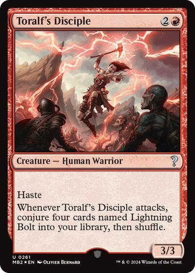 Toralf's Disciple (Mystery Booster 2) Near Mint Foil