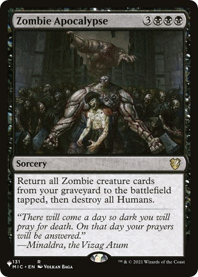 Zombie Apocalypse (The List) Near Mint