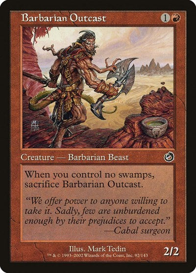 Barbarian Outcast (Torment) Medium Play Foil