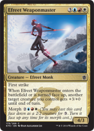 Efreet Weaponmaster (Khans of Tarkir) Medium Play