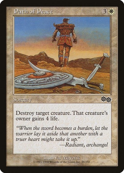 Path of Peace (Urza's Saga) Medium Play