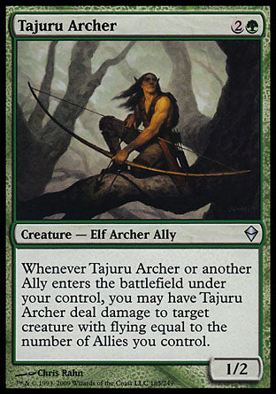 Tajuru Archer (Zendikar) Light Play Foil