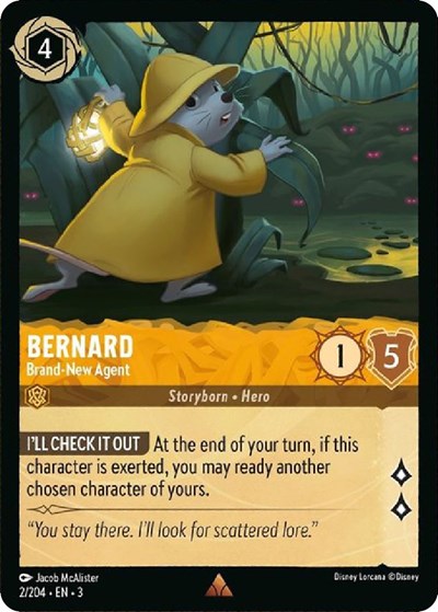 Bernard - Brand-New Agent (Into the Inklands) Near Mint Cold Foil