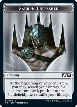 Emblem - Garruk, Unleashed (Core Set 2021) Light Play