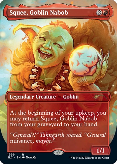 Squee, Goblin Nabob (Borderless) (Secret Lair: 30th Anniversary Countdown Kit) Light Play Foil