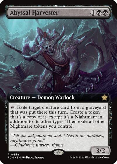 Abyssal Harvester (Extended Art) (Foundations) Light Play Foil