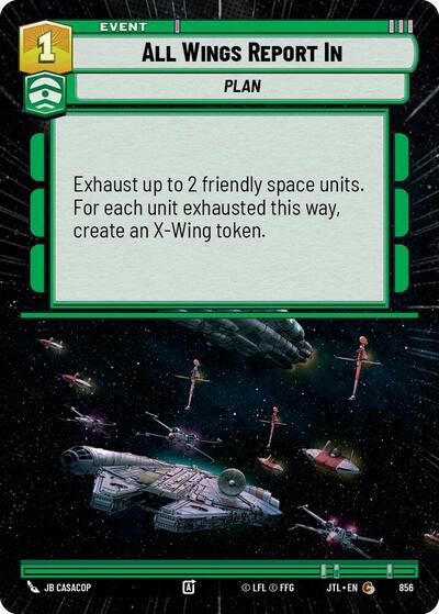 All Wings Report In (Hyperspace Foil) (Jump to Lightspeed) Near Mint Foil