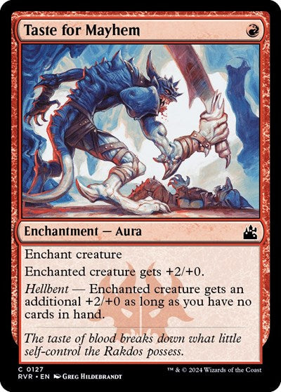Taste for Mayhem (Ravnica Remastered) Light Play Foil