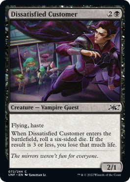 Dissatisfied Customer (Unfinity) Near Mint Foil
