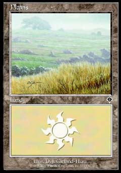 Plains (333) (Invasion) Medium Play Foil