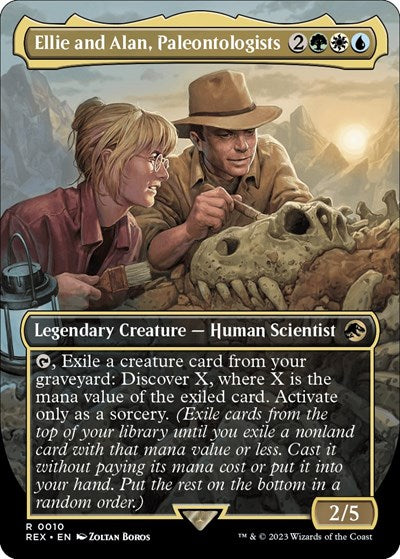 Ellie and Alan, Paleontologists (Borderless) (Universes Beyond: Jurassic World Collection) Near Mint