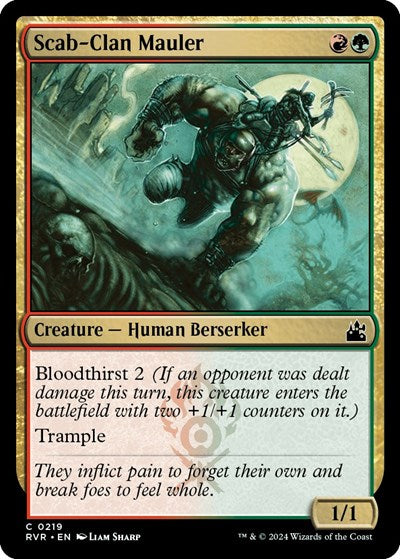 Scab-Clan Mauler (Ravnica Remastered) Near Mint