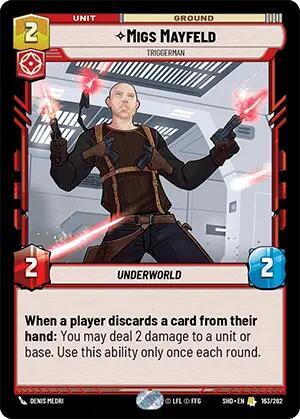 Migs Mayfield Triggerman (Shadows of the Galaxy) Near Mint Foil