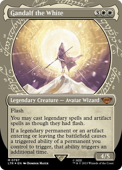 Gandalf the White (Showcase) (Surge Foil) (Universes Beyond: The Lord of the Rings: Tales of Middle-earth) Near Mint Foil