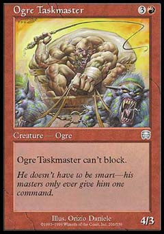 Ogre Taskmaster (Mercadian Masques) Light Play Foil