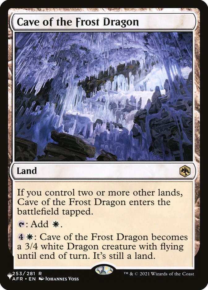 Cave of the Frost Dragon (The List) Near Mint