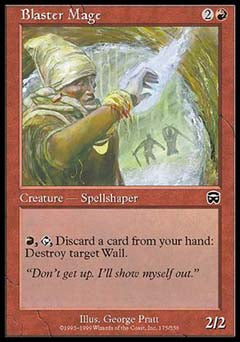 Blaster Mage (Mercadian Masques) Heavy Play Foil