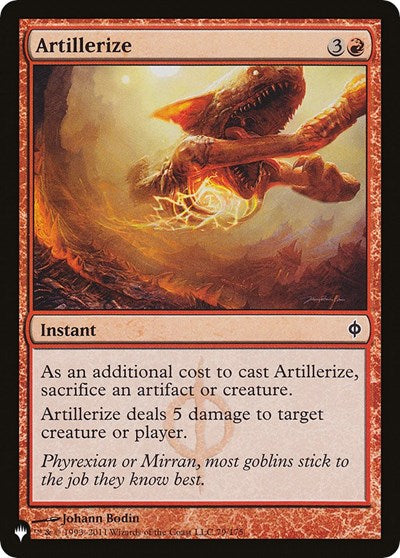 Artillerize (The List) Near Mint