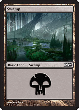 Swamp (240) (Magic 2014 Core Set) Light Play Foil