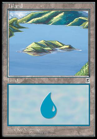 Island (171) (Portal Three Kingdoms) Light Play