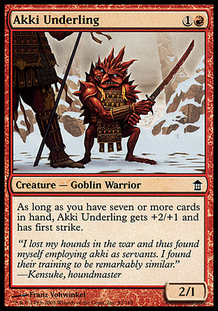 Akki Underling (Saviors of Kamigawa) Light Play Foil