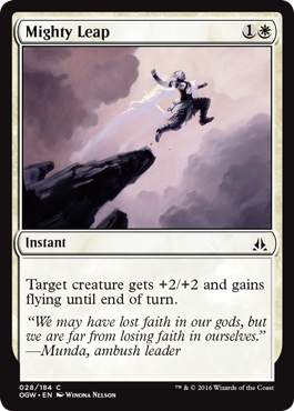 Mighty Leap (Oath of the Gatewatch) Medium Play Foil