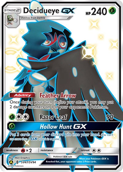 Decidueye GX (Hidden Fates: Shiny Vault) Near Mint Holofoil