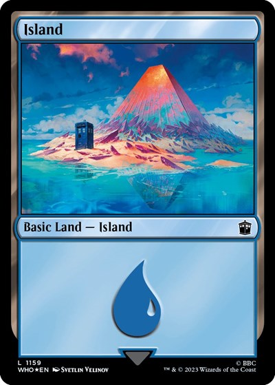 Island (1159) (Surge Foil) (Universes Beyond: Doctor Who) Near Mint Foil