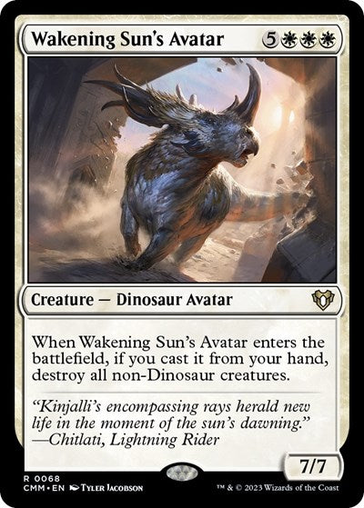 Wakening Sun's Avatar (Commander Masters) Light Play