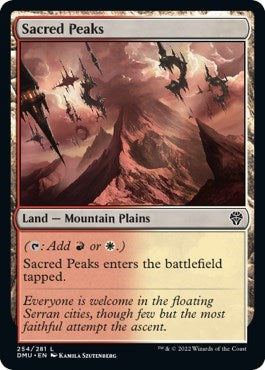 Sacred Peaks (Dominaria United) Light Play Foil