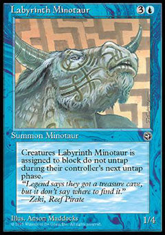 Labyrinth Minotaur (1) (Homelands) Medium Play