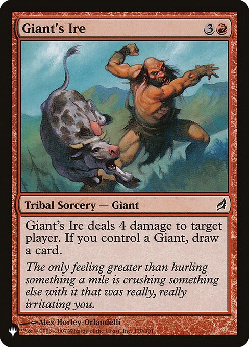 Giant's Ire (The List) Near Mint