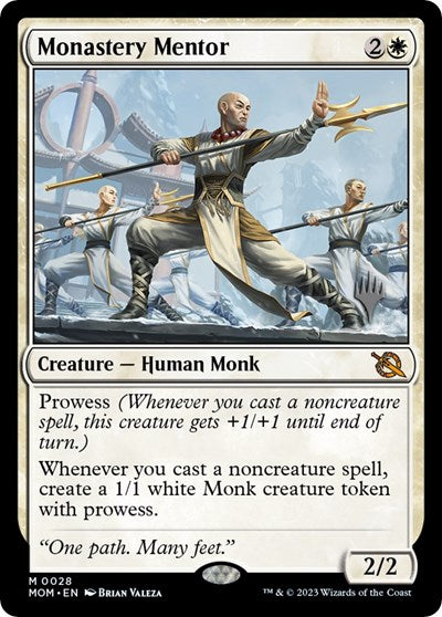 Monastery Mentor (Promo Pack: March of the Machine) Light Play