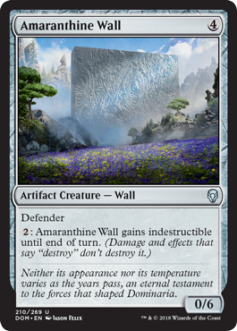 Amaranthine Wall (Dominaria) Medium Play Foil